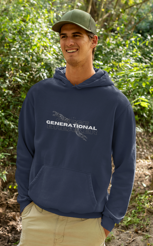 Generational Curse Breaker Sweatshirt – Christian Men’s Faith Hoodie | Bold Chain-Breaking Design, Spiritual Legacy Apparel, Empowerment Wear