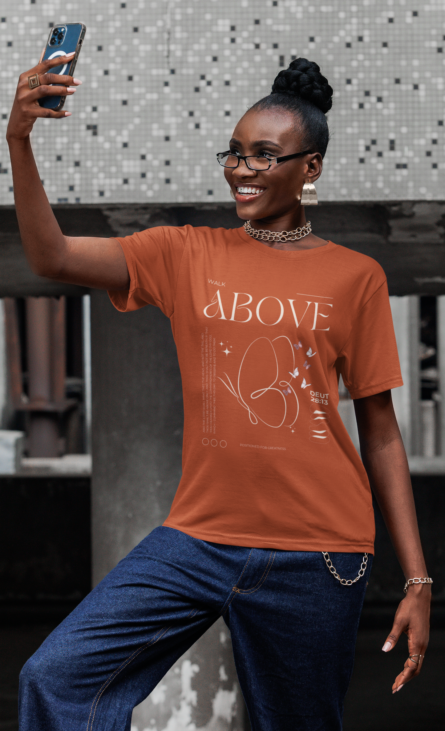 Vintage Inspirational Faith-Inspired Butterfly Design Tee,  Shirt for Women, Christian Gift, Prayer Group Apparel, Ministry Leader Top