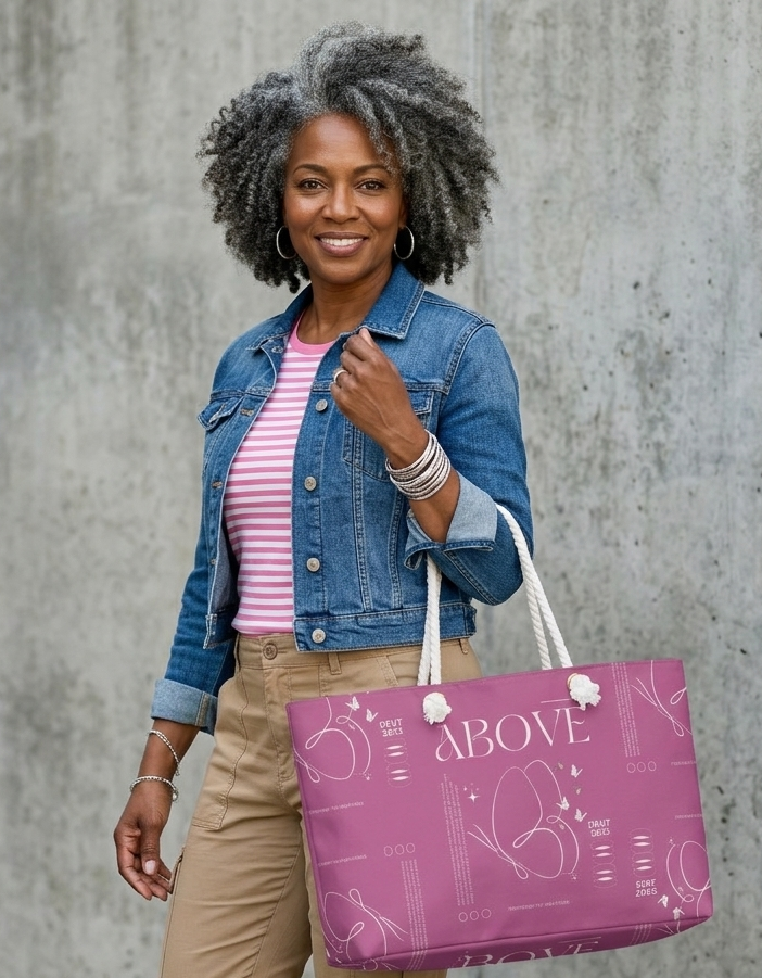 Walk Above Pink Tote